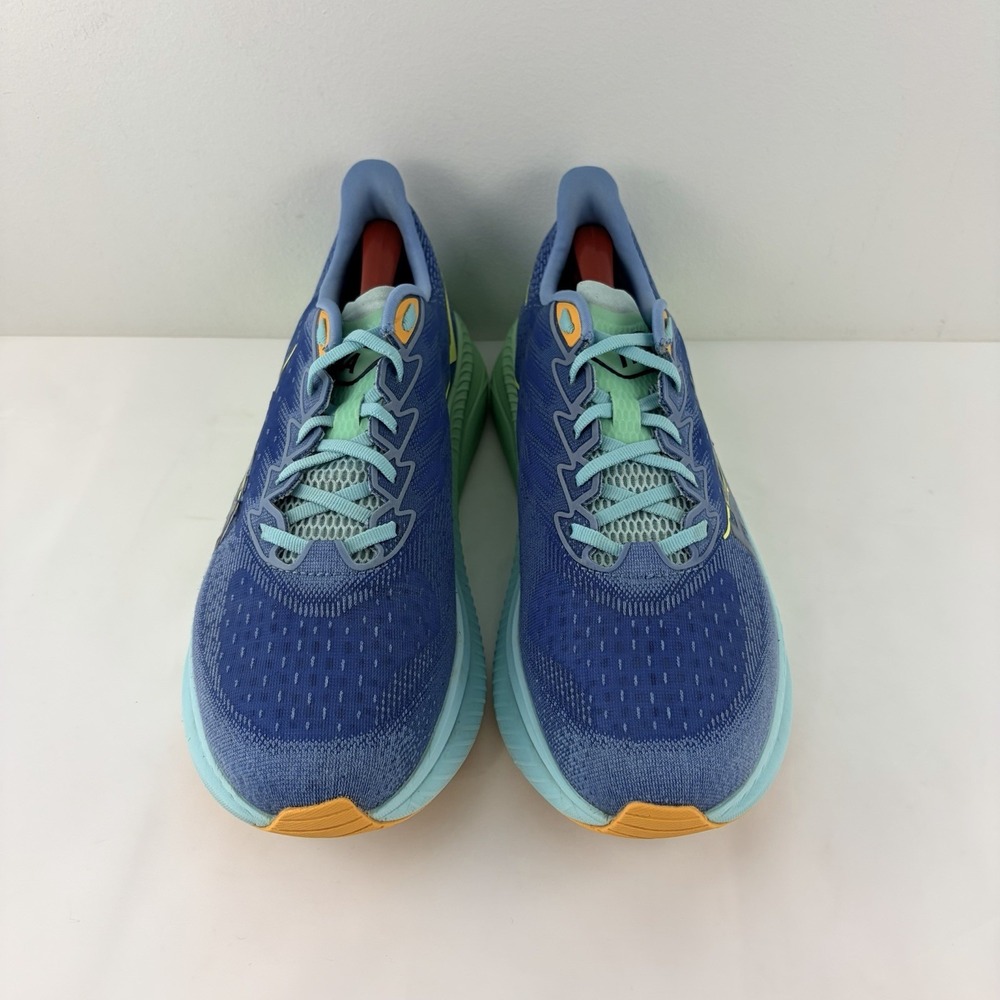 HOKA Mach 6 Men Running Shoes Blue Green Wide Size 12.5 Athletic Sporty - Picture 2 of 9